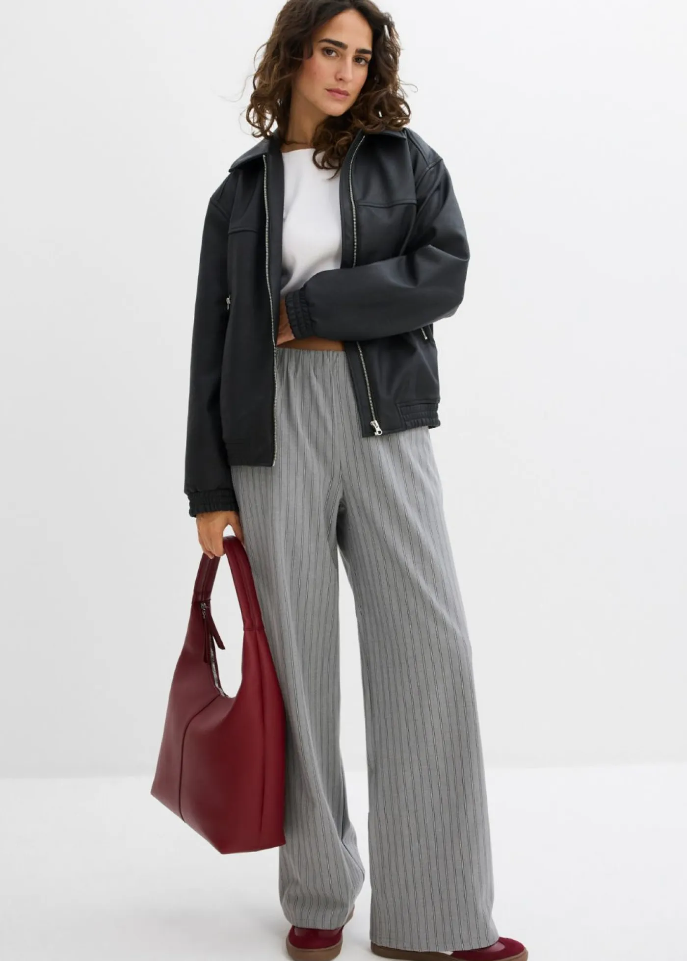 Mujer bonprix bonprix Pantalón sin cierre de tejido fluido