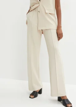 Mujer bonprix bonprix Pantalón sin cierre de tejido interlock resistente