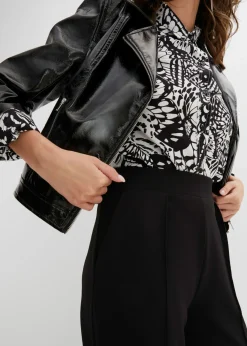 Mujer bonprix bonprix Pantalón sin cierre de tejido interlock resistente