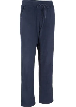 bonprix bonprix Ropa Cómoda|Pantalones>Pantalón sin cierre en tejido polar Azul marino