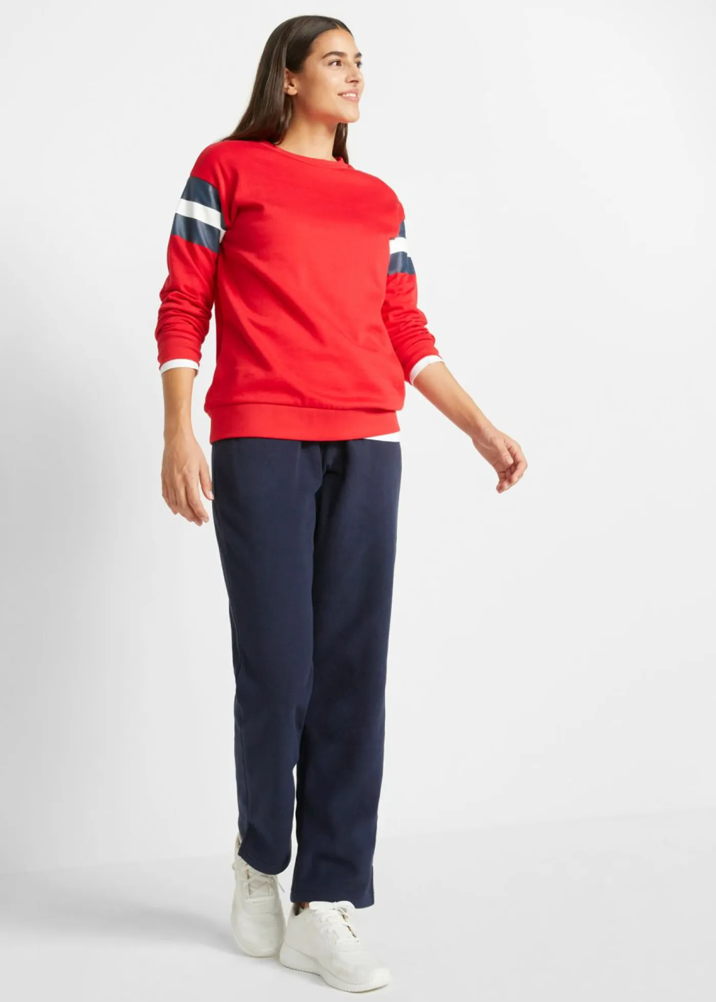 bonprix bonprix Ropa Cómoda|Pantalones>Pantalón sin cierre en tejido polar Azul marino