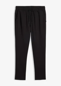 bonprix bonprix Pantalones>Pantalón sin cierre, slim fit, tapered Negro