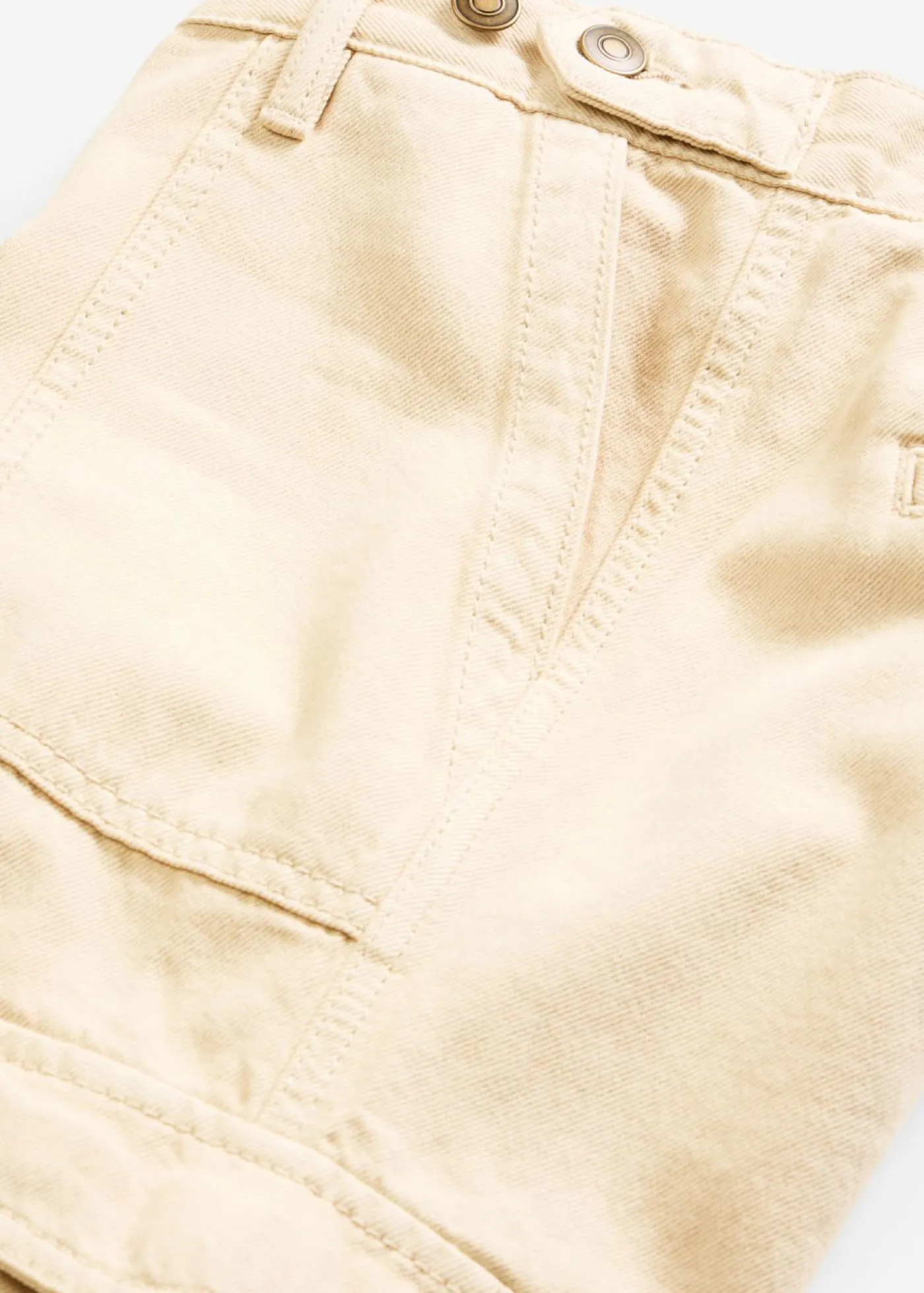 bonprix bonprix Pantalones|Novedades>Pantalón tipo cargo de algodón puro Arena claro