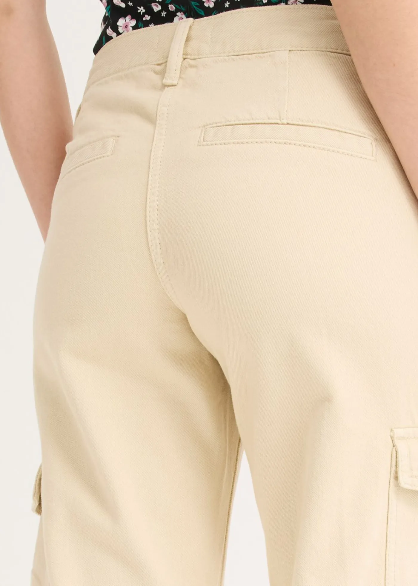 bonprix bonprix Pantalones|Novedades>Pantalón tipo cargo de algodón puro Arena claro