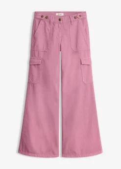 Mujer bonprix bonprix Pantalón tipo cargo de algodón puro