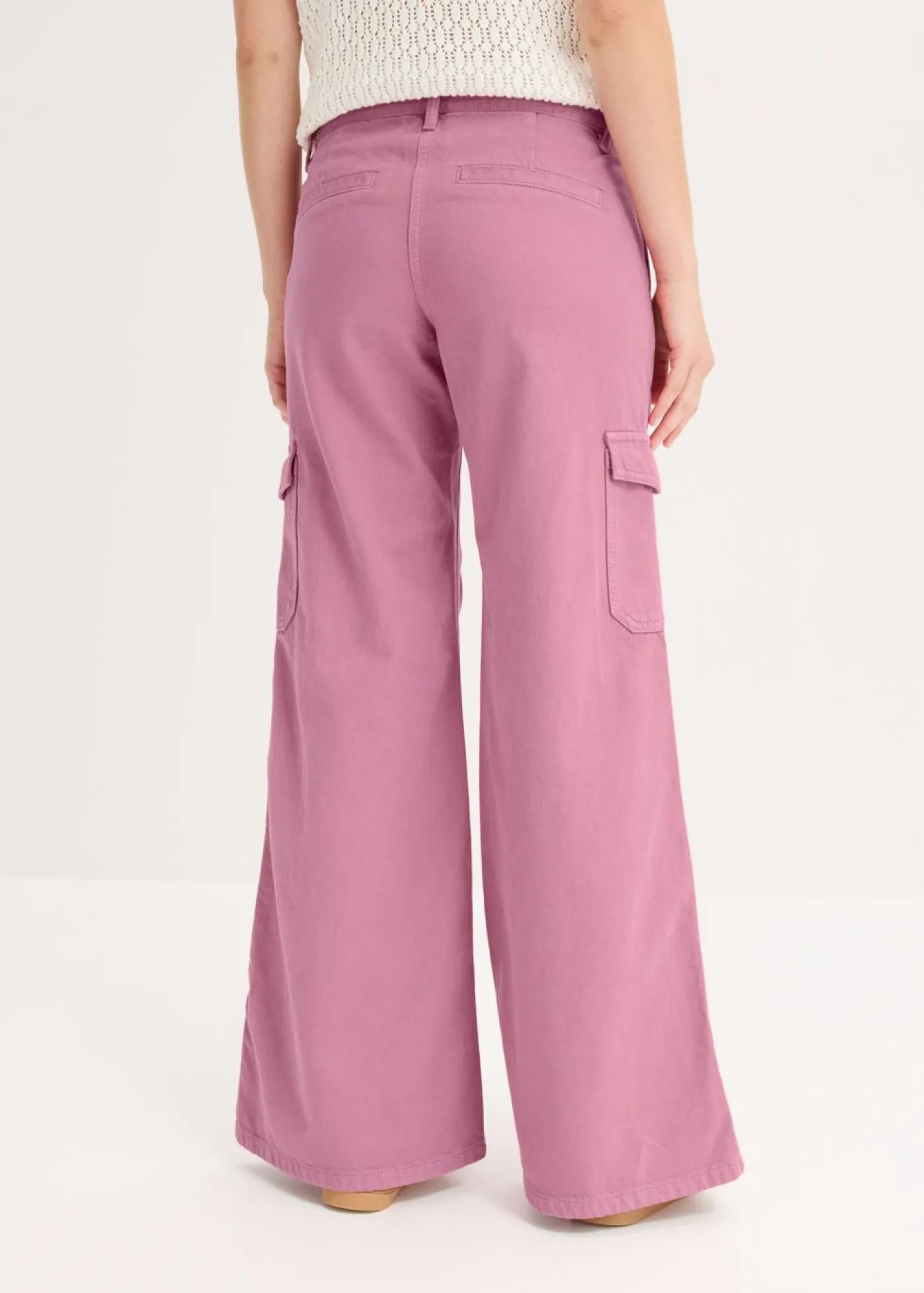 Mujer bonprix bonprix Pantalón tipo cargo de algodón puro