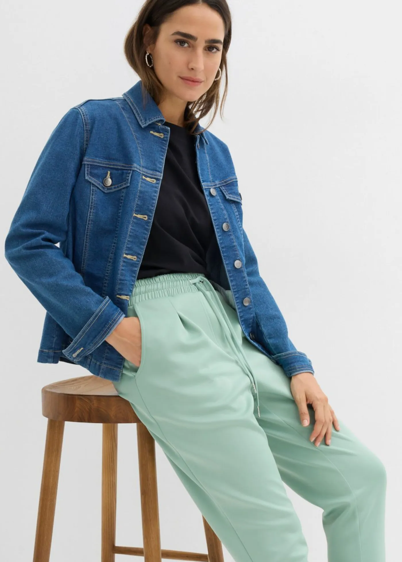 Mujer bonprix bonprix Pantalón tipo chino de neopreno