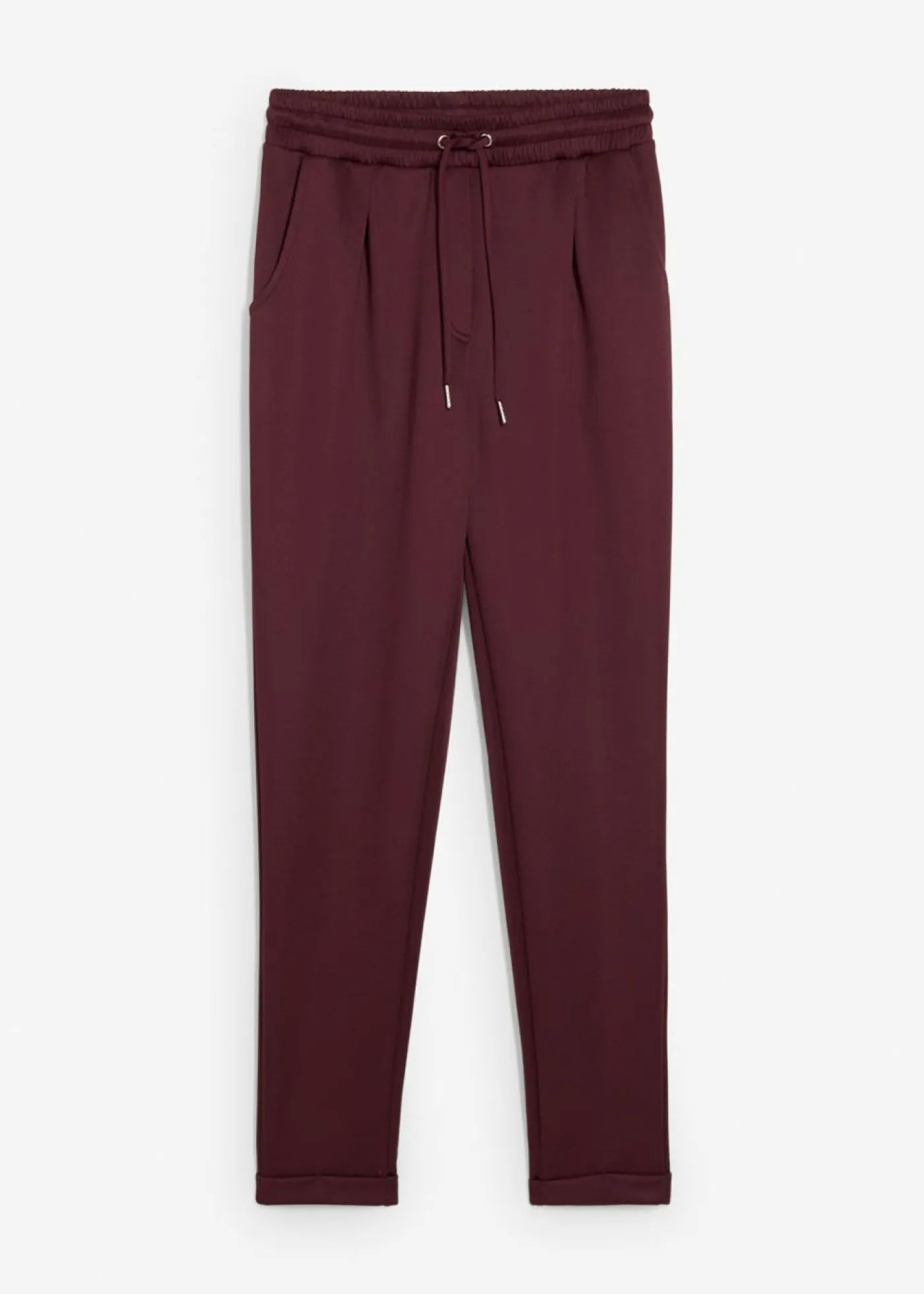 bonprix bonprix Básicos|Pantalones>Pantalón tipo chino de neopreno rojo burdeos