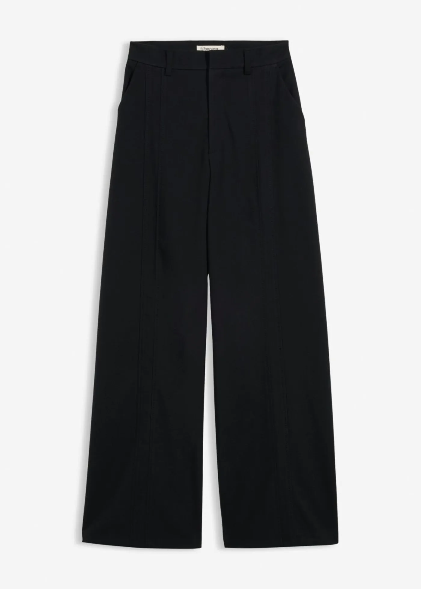 Mujer bonprix bonprix Pantalón tipo Marlene de mezcla de viscosa con cintura alta