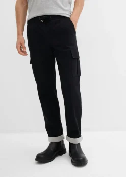 Hombre bonprix bonprix Pantalón térmico con corte relajado y diseño tapered