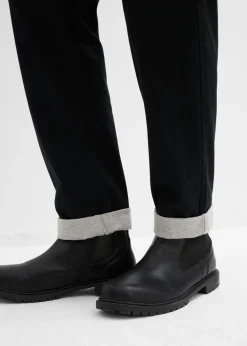 Hombre bonprix bonprix Pantalón térmico con corte relajado y diseño tapered