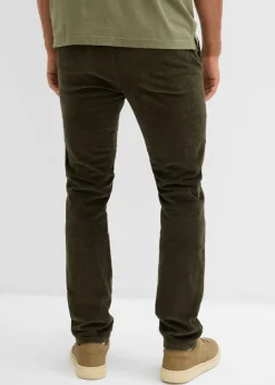 Hombre bonprix bonprix Pantalón térmico de pana con corte regular, forro de franela y diseño recto