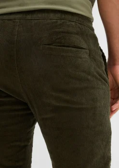 Hombre bonprix bonprix Pantalón térmico de pana con corte regular, forro de franela y diseño recto