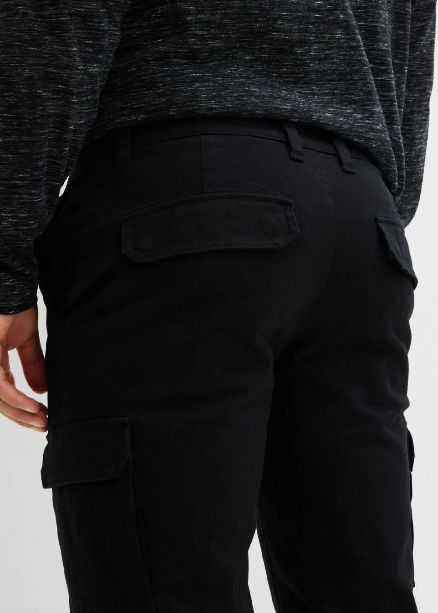 bonprix bonprix Ropa Térmica|Outdoor>Pantalón térmico elástico de corte recto y estilo cargo Negro