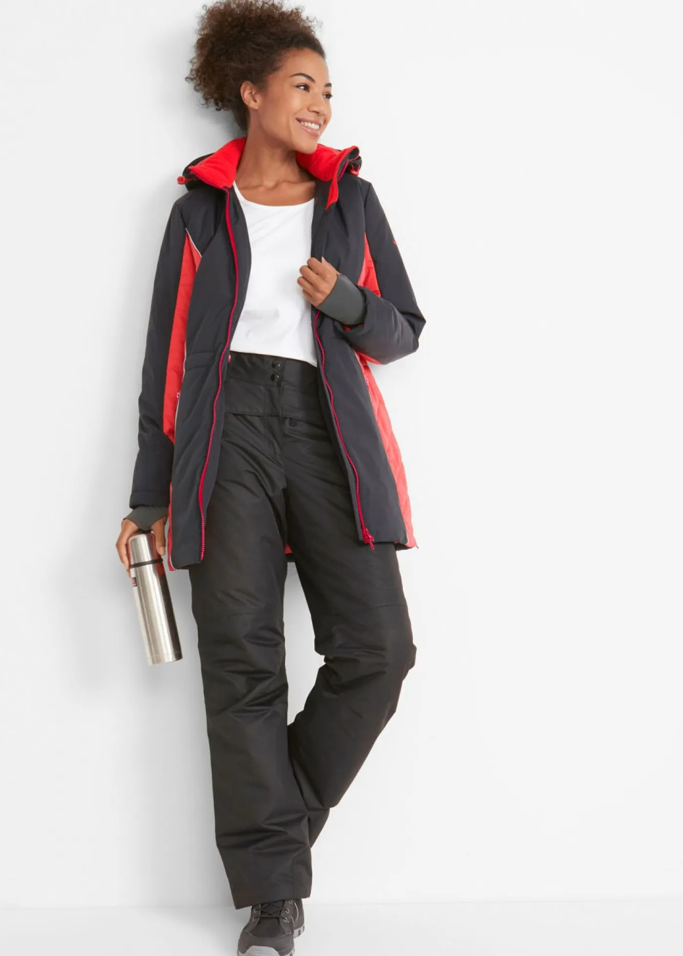 bonprix bonprix Ropa Térmica|Ropa Para El Aire Libre>Pantalón térmico funcional de esquí de material impermeable Negro