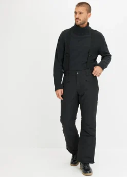 bonprix bonprix Ropa Térmica|Outdoor>Pantalón térmico impermeable con tirantes Negro