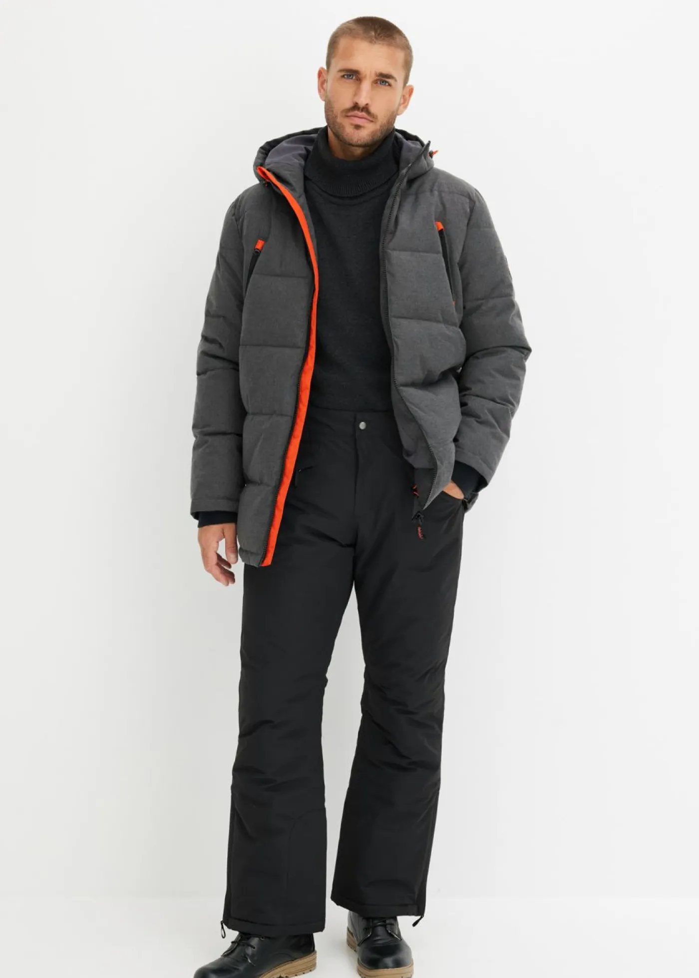 bonprix bonprix Ropa Térmica|Outdoor>Pantalón térmico impermeable con tirantes Negro