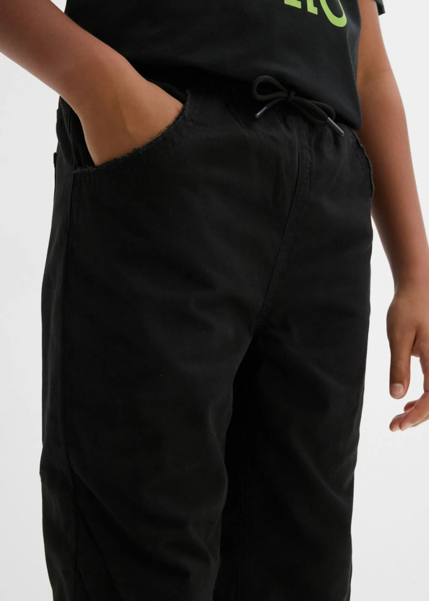 bonprix bonprix Ropa 9 A 16 Años·Pantalones|Ropa 9 A 16 Años·Chaquetas Y Ropa Outdoor>Pantalón térmico sin cierre con corte regular y forro de punto Negro