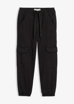 bonprix bonprix Ropa 2 A 9 Años·Vaqueros Y Pantalones|Ropa 2 A 9 Años·Prendas Exteriores Y Outdoor>Pantalón térmico tipo cargo con corte regular y forro de punto Negro