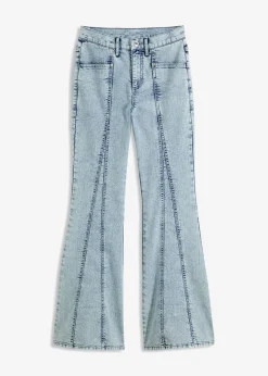 bonprix bonprix Vaqueros>Pantalón vaquero, high waist azul hielo denim