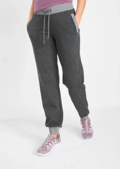 Mujer bonprix bonprix Pantalones deportivos con cintura en contraste