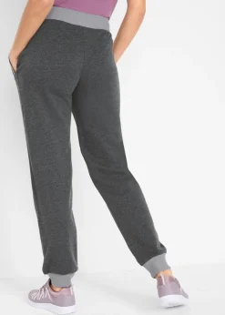 Mujer bonprix bonprix Pantalones deportivos con cintura en contraste