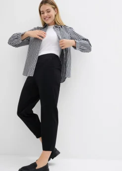 Mujer bonprix bonprix Pantalones sin cierre de mezcla de algodón