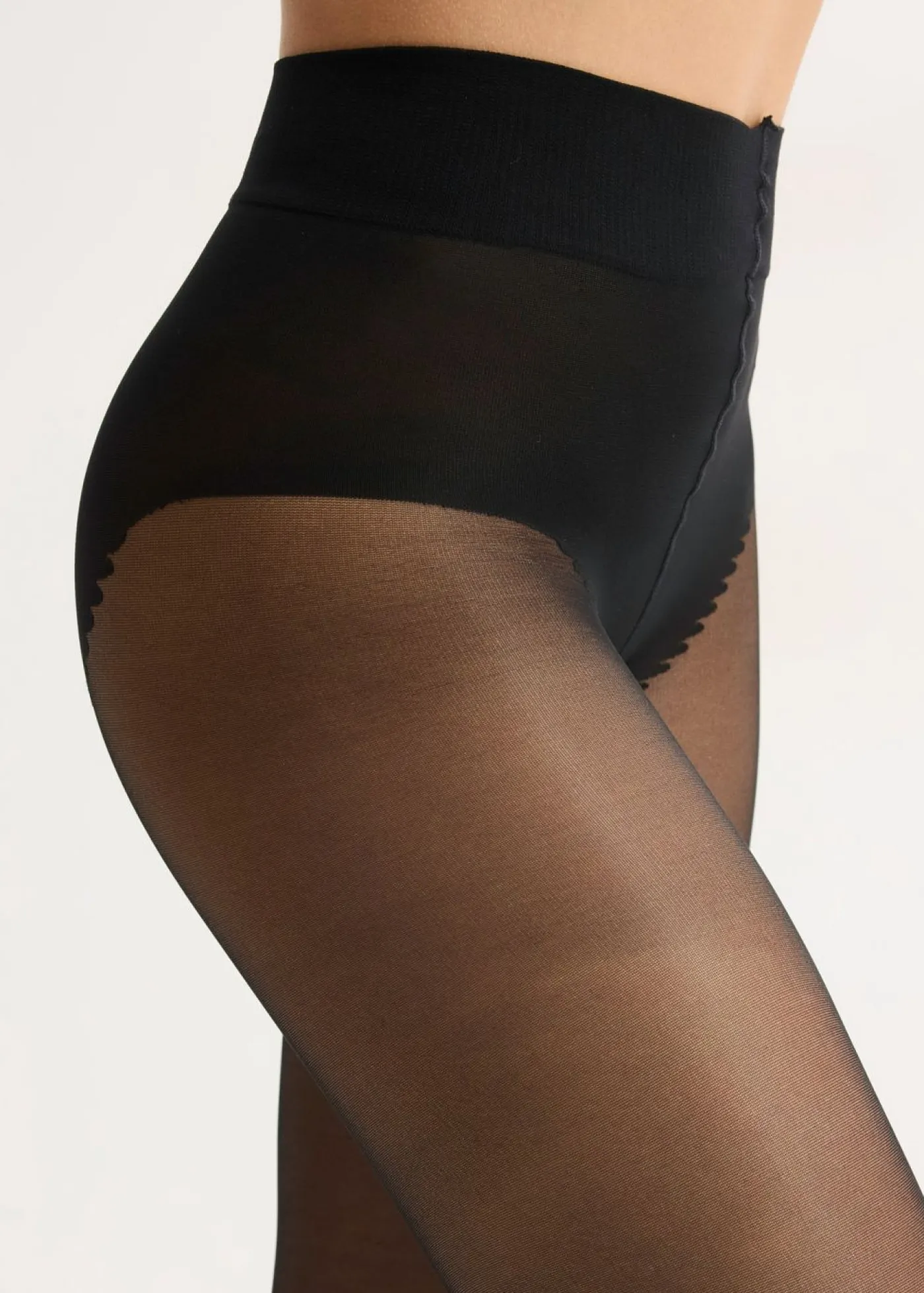 bonprix bonprix Medias, Panties Y Calcetines>Pantis de 30 den con braguita y cinturilla cómoda Negro