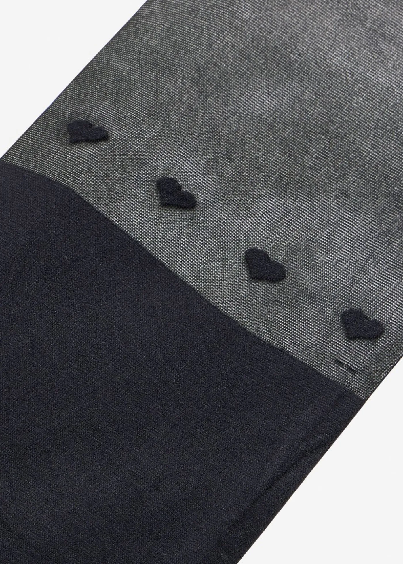 bonprix bonprix Medias, Panties Y Calcetines>Pantis de 70 den con corazones y diseño por encima de la rodilla Negro