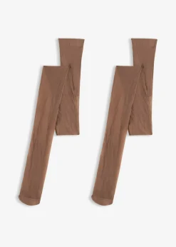 bonprix bonprix Medias, Panties Y Calcetines>Pantis de 20 den (2 unidades) Marrón claro