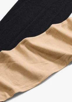 bonprix bonprix Medias, Panties Y Calcetines>Pantis de 50 den (2 unidades) Beige claro/negro