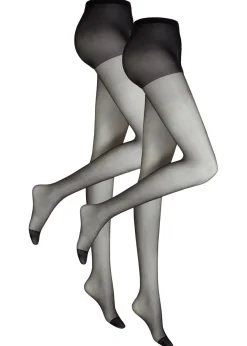 bonprix bonprix Medias, Panties Y Calcetines>Pantis finos de 20 den (2 unidades) Negro-negro