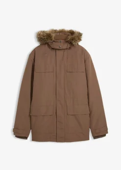 Hombre bonprix bonprix Parka acolchada con forro polar y capucha desmontable