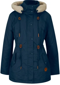 Mujer bonprix bonprix Parka acolchada con ribete de pelo sintético