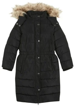 bonprix bonprix Ropa 9 A 16 Años·Chaquetas Y Outdoor>Parka acolchada de invierno con capucha desmontable Negro