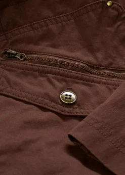 Mujer bonprix bonprix Parka corta de algodón con cuello alto, entallada