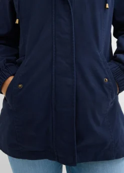 Mujer bonprix bonprix Parka de entretiempo de algodón con capucha estampada