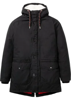 bonprix bonprix Chaquetas Y Abrigos·Chaquetas>Parka de invierno con forro polar Negro