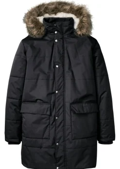 Hombre bonprix bonprix Parka de invierno con forro de peluche y capucha desmontable