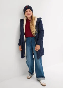 Niños bonprix bonprix Parka de invierno con forro de peluche, repelente al agua