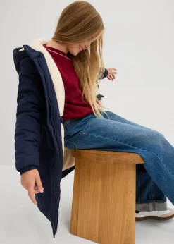 Niños bonprix bonprix Parka de invierno con forro de peluche, repelente al agua