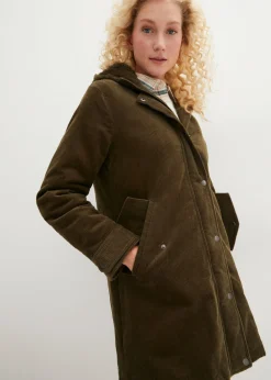 Mujer bonprix bonprix Parka de pana con forro suave