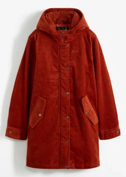 bonprix bonprix Chaquetas Y Abrigos>Parka de pana con forro suave óxido