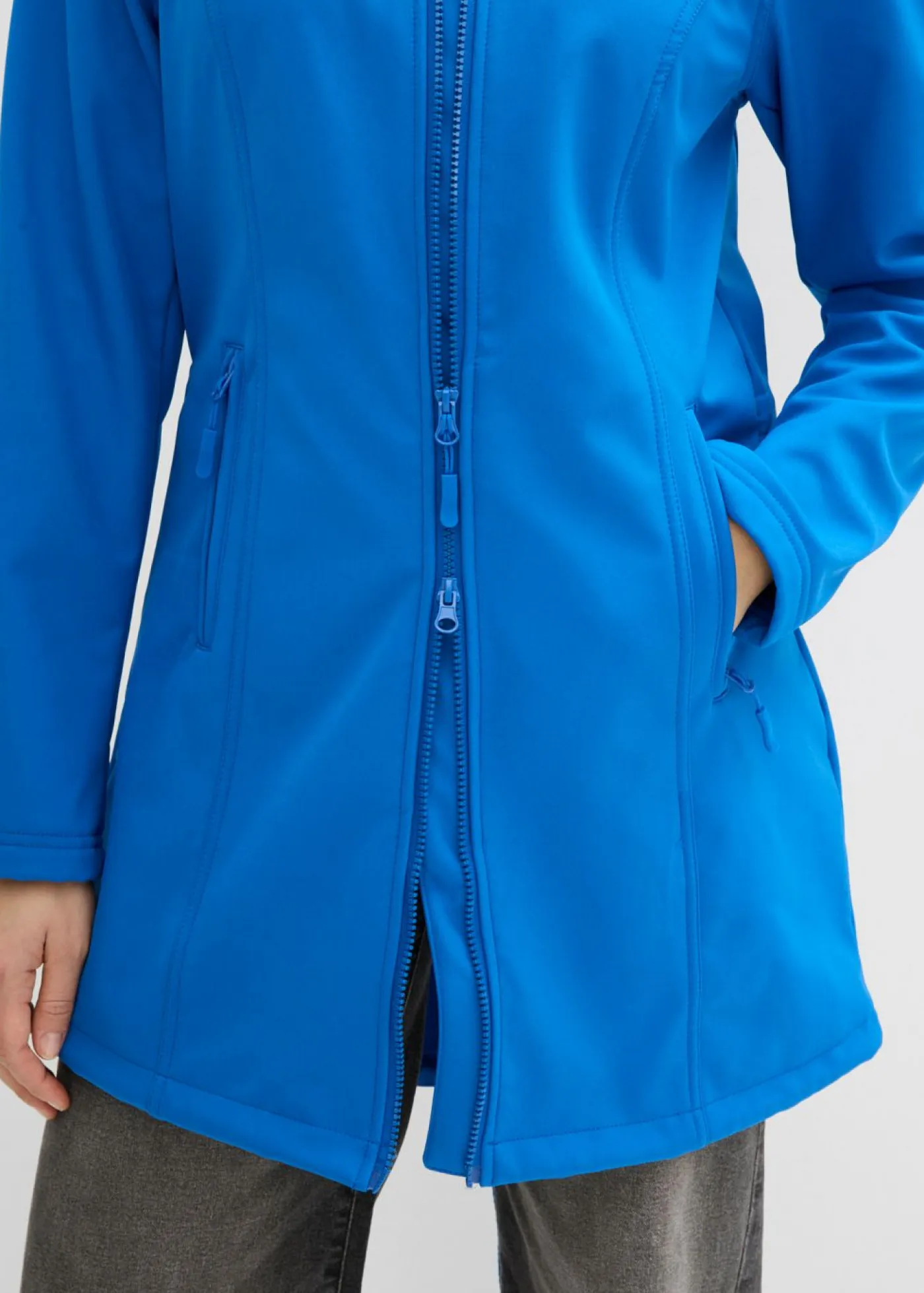 bonprix bonprix Ropa Para El Aire Libre|Ropa Deportiva>Parka de softshell repelente al agua Azul ártico