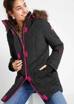 Mujer bonprix bonprix Parka funcional impermeable, guateada