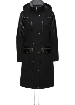 Mujer bonprix bonprix Parka larga con inserciones de piel sintética