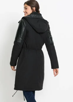Mujer bonprix bonprix Parka larga con inserciones de piel sintética