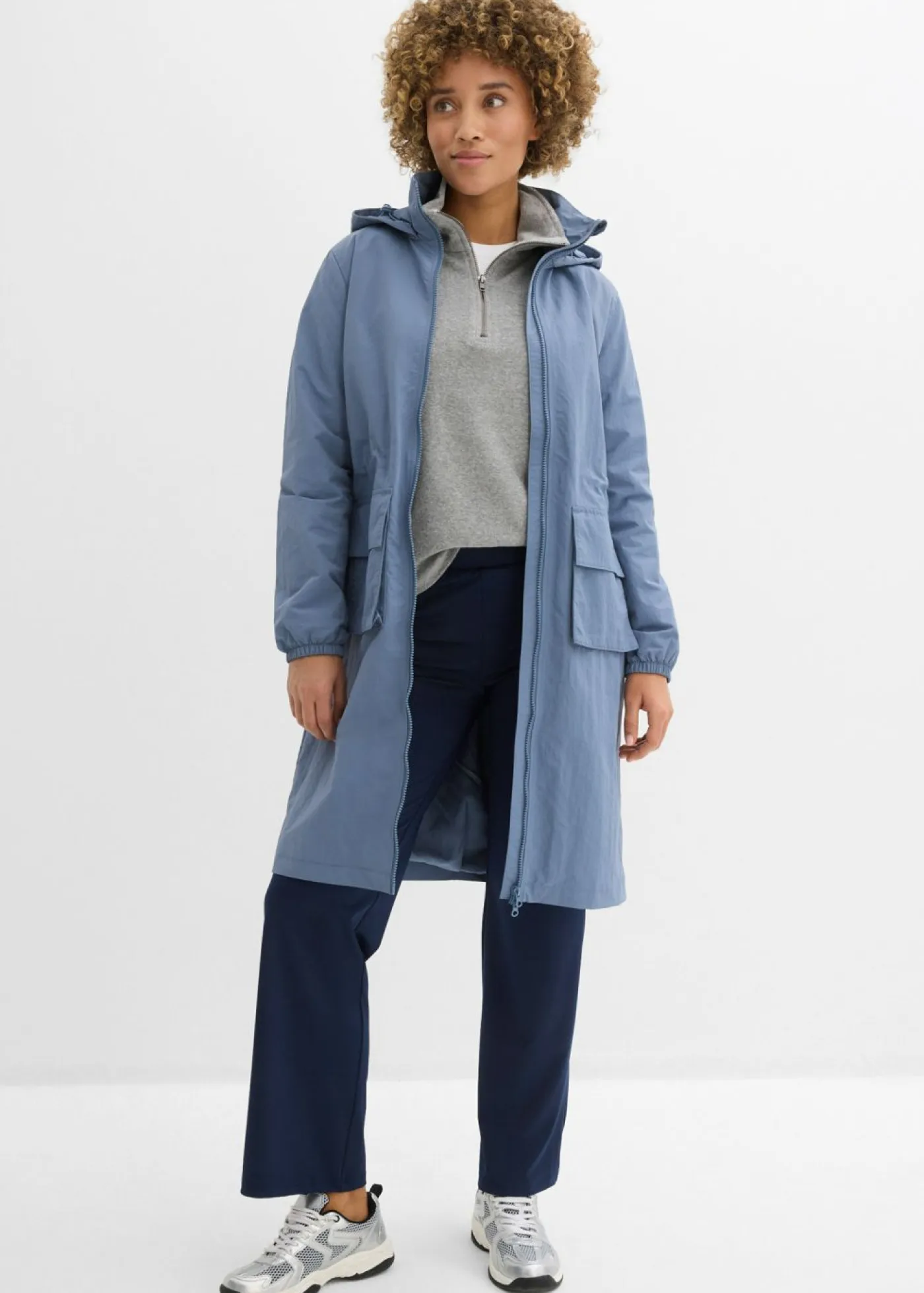 bonprix bonprix Chaquetas Y Abrigos|Novedades>Parka ligera repelente al agua Azul ahumado