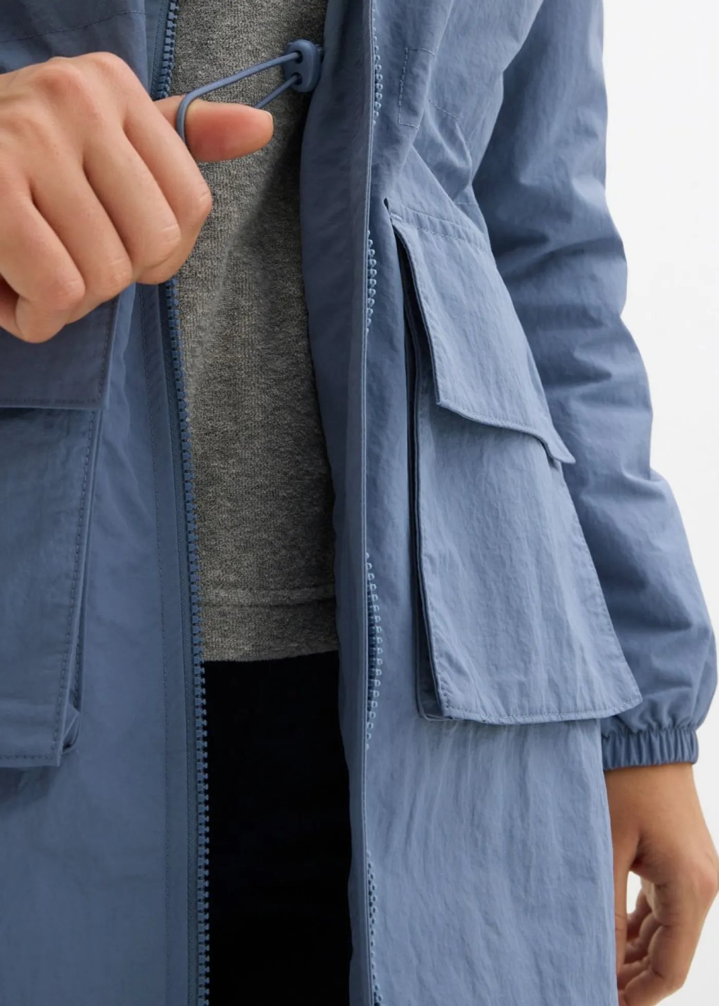 bonprix bonprix Chaquetas Y Abrigos|Novedades>Parka ligera repelente al agua Azul ahumado