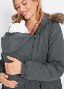 Mujer bonprix bonprix Parka premamá 3 en 1 con inserto de porteo